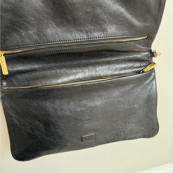 Tory Burch Black Clutch with Gold Chain - Picture 3 of 3
